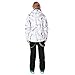 ALSOGO Damen Skianzug Schneeanzug Winddicht Wasserdicht Skifahren Snowboardjacke Trägerhose Set Zum Skifahren Snowboarden Klettern SMNWT+Black M