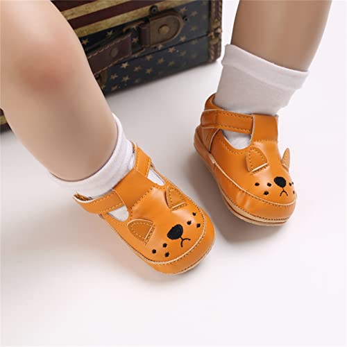Summer and Autumn Comfortable Infant Toddler Shoes Cute Sheep Puppy Children Mesh Toddler 5 Shoes Boys (Orange, 12-18 Months)4