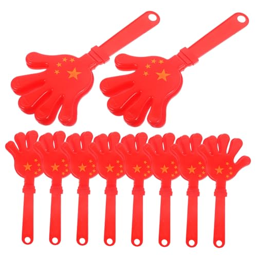 ORFOFE 10pcs Hand Clappers Noisemakers Party Props Cheering Gadget for Sporting Events Festival Lightweight Material Safe Fun Noise Makers