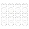 YUVKIN 20 pièces DIY badges à faire soi-même, avec épingle de sécurité, en acrylique, sans machine à badges, Ronds Personnalisables(44mm)