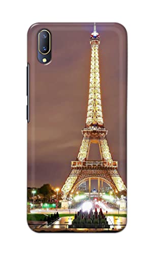 Image of PRINTFIDAA Lovers Famous Place Eiffel Tower in Paris Printed Designer Hard Case for Vivo V11 Pro / X21s Back Cover -(e) RPM1009