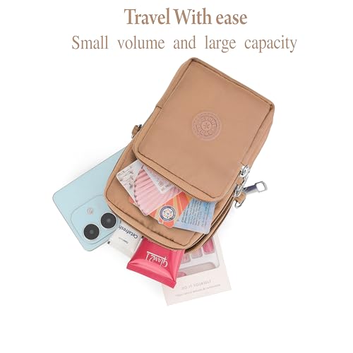 Image of JI Crossbody Phone Bag for Women Mini Wallet Bags with Adjustable Shoulder Strap Wallet Clutch Bag for Girls Zipper Phone Pouch Handbag