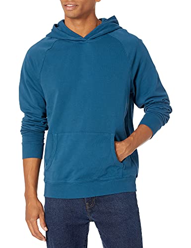 PAIGE Men's Royce Pullover Hoodie - Lightweight Cotton Terry, Sun-Faded Look, Kangaroo Pocket