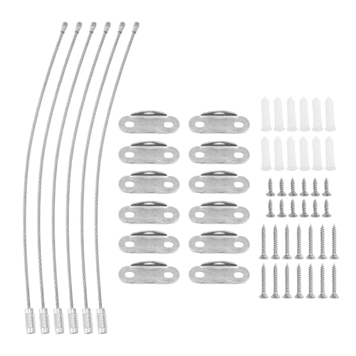 Hilitand Adjustable Stainless Steel Furniture Anchors Enhanced Safety Anti Tip Wall Anchor Fasteners for Dressers with wires