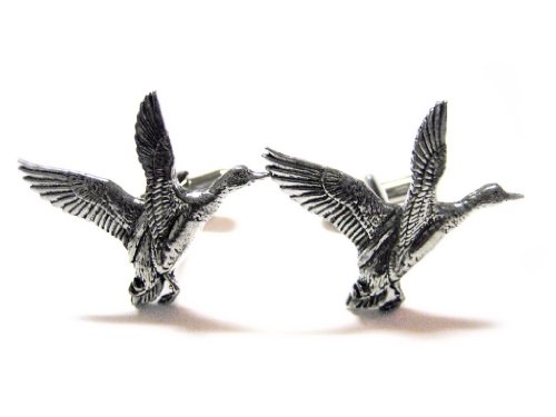 Mancuernillas Flying Mallard Duck de Kiola Designs miniatura 1