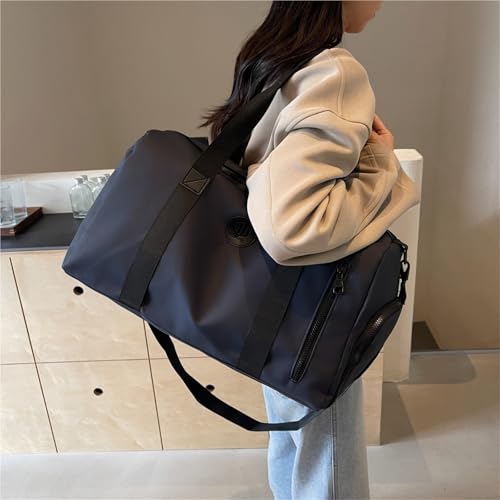 Fitness Travel Tote Unisex Large Capacity Travel Bags Men Sports Women's Shoulder Bag Crossbody(Gray)2