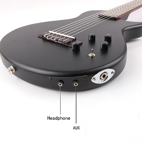 Image of Fojill Electric Classical Guitar Classic Nylon String Travel Portable Silent Practice Guitars Mahogany Body Neck Rosewood Fretboard With Gig Bag