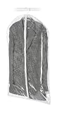 Whitmor Zippered Hanging Suit Bag - Clear,Gray