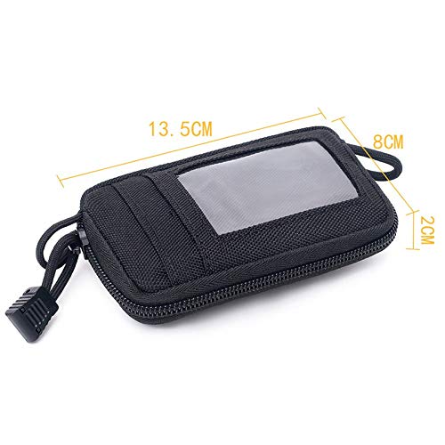 Gexgune Tactical Wallet Card Pouch Nylon Waist Bags Molle Key Bags Waterproof Holder Money Case Pack Buckle Military Hunting Traveling #TOP1