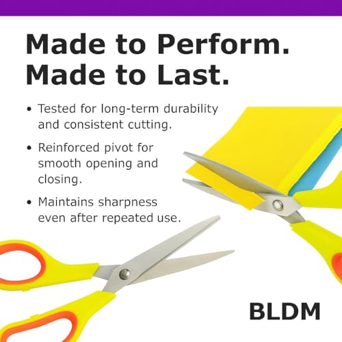 Image of Utility all Purpose Golden Scissors, Gold Kitchen Shears or Ribbon Cutting - Household Stainless Steel Golden Scissors - Multi-Purpose Stainless Steel Sharp Blades (Mixed Combo)