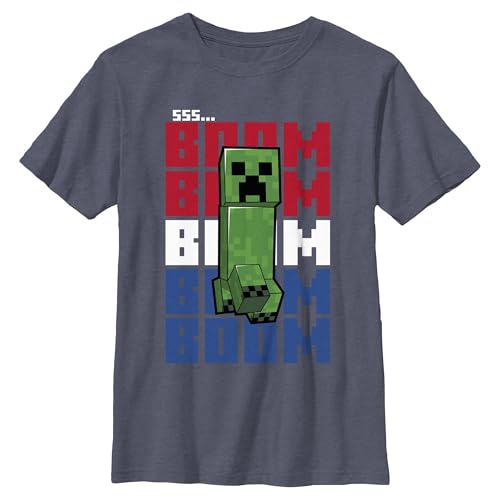 Boy's Minecraft Red White and Boom T-Shirt
