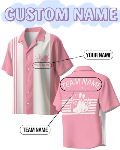 Personalized Bowling Shirt Custom Bowling Uniform with Name Customized Team Jersey Bowling Lovers Gift for Adult Youth3
