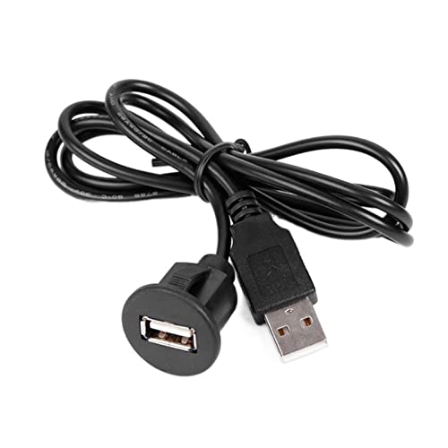 RIDENS 2.0 Extension Cable Type A Male to Female Port Cord Connector Car Cigarette Lighter Socket Converter Cable 2m/6ft