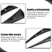 Miytsya 2 PCS Car Fender Side Vents, ABS Carbon Fiber Spoiler, Fender Decorative Stickers, Air Flow Intake Hole Grille Auto Exterior Accessories Universal (Black)