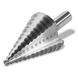 Stufenbohrer, Stufenbohrer Metall, Kegelbohrer 5-35mm Hochgeschwindigkeits-Stahl-Schraubenschlitz-Treppenbohrer Dreieckbohrer Multifunktionsbohr