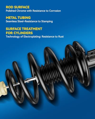 Image of PHILTOP Front Struts for Ford F150 2015 2016 2017 2018 2019 2020, Shock Absorber Complete Suspension 173032L+173032R, Struts with Coil Spring Assemblies SAA728 2 Pcs