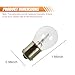 Tuxihapp 10PCS Car 1156 Turn Signal Light, P21W 1141 High Brightness Stable Filament Bulb, 12V 21W BA15S Waterproof Halogen Bulb Replacement, Car/Motorcycle Taillight Parking Light (Clear)