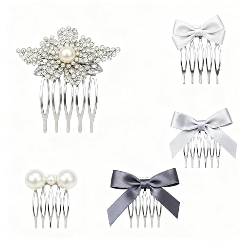 20 Peines Metálicos para Cabello, 5 Dientes miniatura 5
