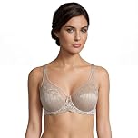Selene, Reggiseno Contenitivo Donna in Pizzo, con Ferretto e Senza Imbottitura, Collezione Mariluz, Colore Terra, Taglia 3C