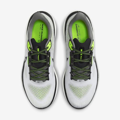Image of Men's Nike Vomero 17 in Black /Volt-LT Smoke Grey-White