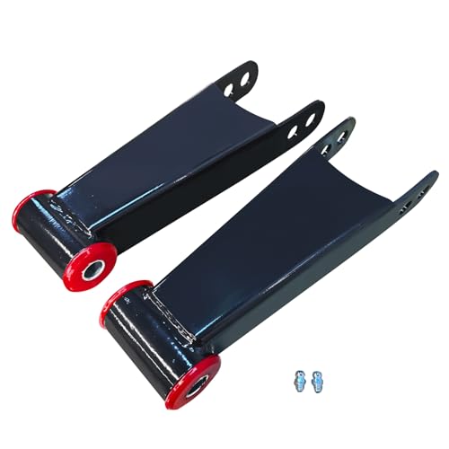 3 Drop Lowering Shackle Rear Kit: for Silverado Chevy GMC Sierra 2500HD 3500HD 1500HD 2WD 4WD 2001-2010 Leaf Spring Suspension Shackles Replaces 410730 More Stable Horizontal Comfortable (410730)