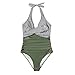 Swim Suits for Women 2025,Womens Sexy Tummy Control One Piece Swimsuits Halter Push Up Fashionable Floral Printed Bathing Suits for Women Full Coverage