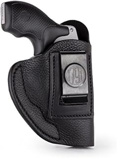 1791 GunLeather J Frame Premium Leather IWB CCW Holster - Soft & Comfortable Right Handed Leather Gun Holster - Fits All J Frame Revolvers Models S&W, Ruger LCR and SP101. Max Barrel = 2.5