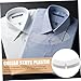 GLSTOY 100pcs Transparent Shirt Collar Support Stays Practical Plastic Fixing Inserts for Men and Women Dress Shirts Reusable Collar Shaper for Neat Neckline
