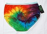 Women's Tie Dye Underwear Panties - Rainbow Spiral - These Ain't Your Granny's Panties!