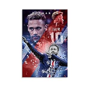 HUANGJINDA Neymar Jr Art Poster Decoratief Schilderij Canvas Muur Art Woonkamer Posters Slaapkamer Schilderen 20×30 inch…