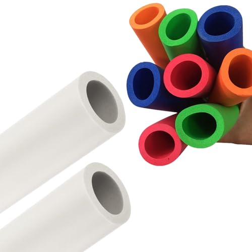 Isolation De Tuyaux En Caoutchouc, 2.0 M Tube D'isolation , Tuyau Isolation Souple, Tube Mousse Pour Équipements De Fitness, Tube En Cuivre(Blanc,ID18mmx5mmx2.0m)
