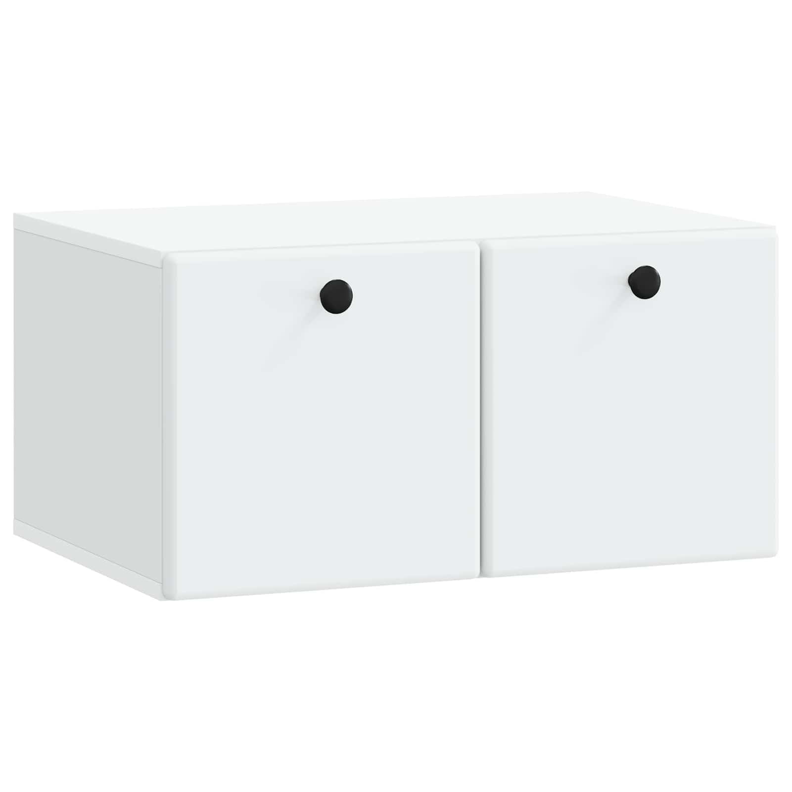Gecheer Wandmontierter TV-Schrank 59,5 x 41 x 30 cm Weiß Holzwerkstoff, Fernsehschrank Fernsehtisch TV-Lowboard für Wohnzimmer Home-Cinema Gamerzimmer899185