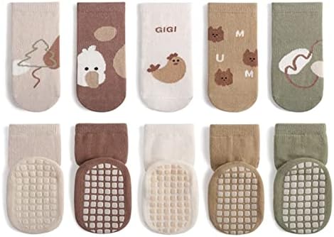 DRESHOW Bebés Calcetines Antideslizantes Calcetines de Tripulació...