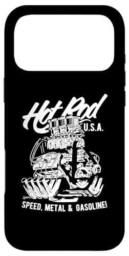 Hotrod �h���b�O�X�^�[ ���[�X�J�[ �}�b�X���J�[ �G���W�� ����f�U�C�� �X�}�z�P�[�X iPhone 17 Pro Max �p