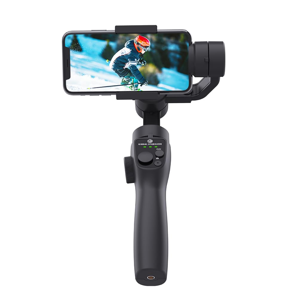 F10 Stabilizzatore Gimbal Portatile a 3 Assi APP Selfie Stick Tracking per Smartphone Vlog Anti Shake Registrazione Video Facile da Usare