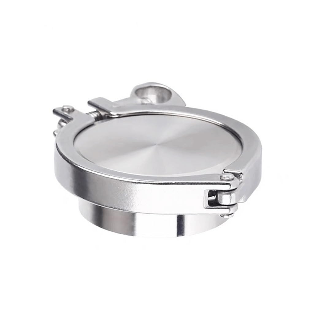 Zestaw tri-clamp sanitarnych ze stali nierdzewnej 304 – tuleja spawana, zaślepka, zaciski i uszczelka silikonowa do rur 19–168 mm(102mmx119)
