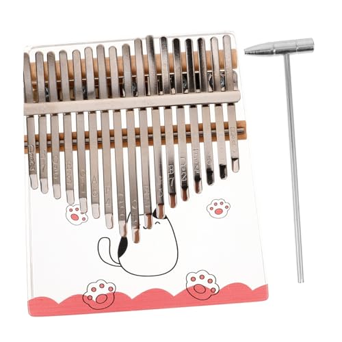 GOOHOCHY Mini Kalimba Thumbs Piano 17-key Acrylic Kalimba Portable Music Instrument for Boys and Girls and Music Lovers