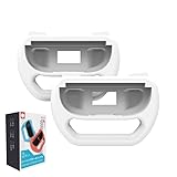 Zorvayne Steering Wheels Compatible with Nintendo Switch2 & OLED Console JoyCons,Racing Wheel Accessories for Nintendo Switch 2, Mariokart Switch 2 Steering Wheel (White) [Video Game]