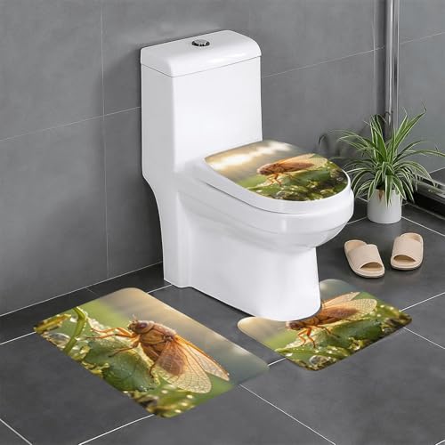 Tapis de bain lot de 3 Dewdrop antidérapant absorbant séchage rapide