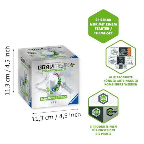 Ravensburger GraviTrax Power Element Elevator. Elektronisches Zubehör für spektakuläre Kugelbahnen, für Kinder ab 8 Jahren