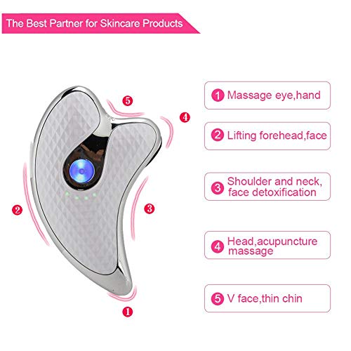 Electric Gua Sha Plate, Gua Sha Tools Face Scraping Massager, Facial Scraping Plate Lifting Device Scraping Board For Anti Aging Anti Wrinkles Lifting Face Skin #TOP4