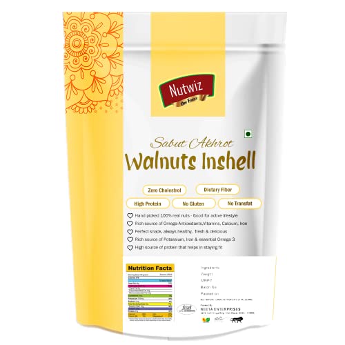 Image of Nutwiz Premium Nuts (Shelled Walnut / Sabut Akhrot, 800g)