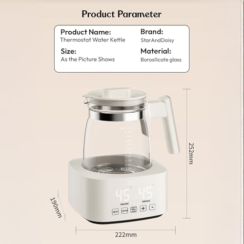 Image of StarAndDaisy Baby Food Formula Kettle with Temperature Control /Smart Baby Water Kettle & Milk Warmer /Fast Heating Baby Bottle Kettle /Baby Formula Water Dispenser for 24H Keep Warm