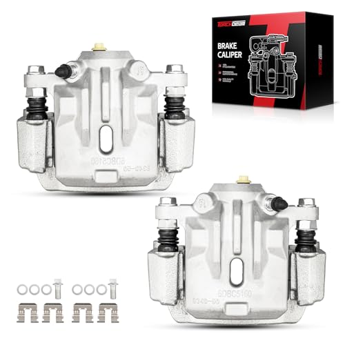 Image of Torchbeam Rear Brake Calipers Set for Subaru Outback 2010-2014 2.5L, Subaru Legacy 2010-2014 2.5L Naturally Aspirated, Rear Left and Rear Right Calipers with Bracket Replace # 19B6276+19B6277