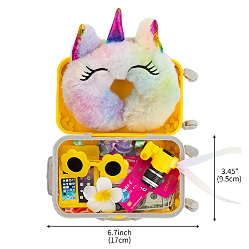 Bddoll 18 Inch Doll Clothes And Accessories Dolls Travel Suitcase Luggage Play Set For 18 Inch Girl Doll Including Sunglasses Camera Computer Phone Ipad #TOP3