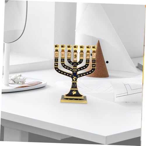 Bougeoir de table Luxshiny multi-emplacements en métal pour centre de table chic - 7