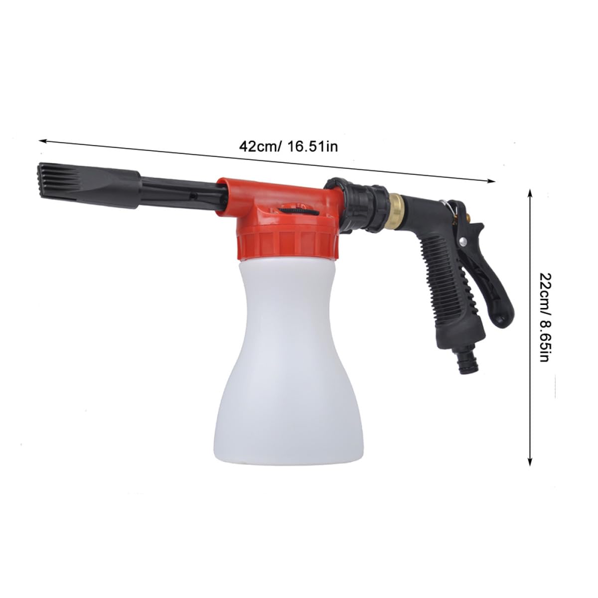 Yardwe Canons À Mousse de Lavage De Voiture De Lavage De Voiture Pulvérisateur Mousse De Neige Cannon Mousse Blasters Nettoyeur Haute Pression pour La Maison De Voiture De Nettoyage