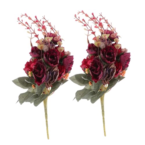 Rosas artificiales para confección de ramos nupciales y adorno floral de iglesias 2