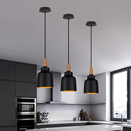 Lámpara de techo de metal negro elegante para diseño de interiores sofisticado 7