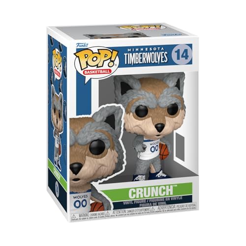 Funko Pop! NBA Mascots: Wolves - Crunch The Wolf - NBA Mascots And Marks - Figura in Vinile da Collezione - Idea Regalo - Merchandising Ufficiale - Giocattoli per Bambini e Adulti - Sports Fans